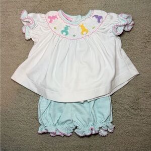 Petit Bebe 3 Month Knit Easter Bloomer Set